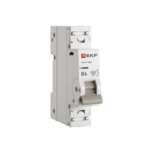 M636106B Выключатель автоматический модульный 1п B 6А 6кА ВА 47-63N PROxima EKF 