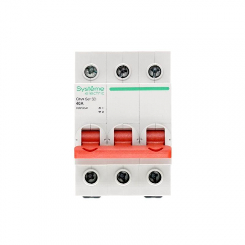C9S16340 Выключатель нагрузки 3п 40А 400В City9 Set SE  фото 2