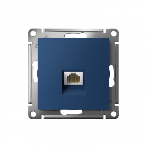 ATN001183 Розетка компьютерная AtlasDesign RJ45 кат.5E механизм аквамарин SE  фото 2