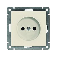 A0022-I Розетка 1-м СП Афина 16А IP20 без заземл. механизм сл. кость (ivory) Universal 