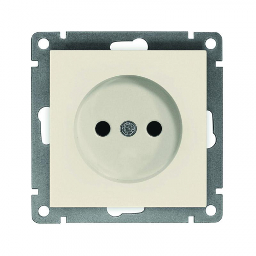 A0022-I Розетка 1-м СП Афина 16А IP20 без заземл. механизм сл. кость (ivory) Universal 