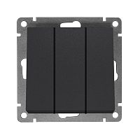 A0043-Gr Выключатель 3-кл. СП Афина 10А IP20 механизм графит Universal 