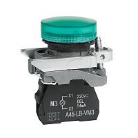 332174 Лампа сигнальная OptiSignal D22 C4-L-M3 зел. металл 230-240VAC XB4BVM3 КЭАЗ 