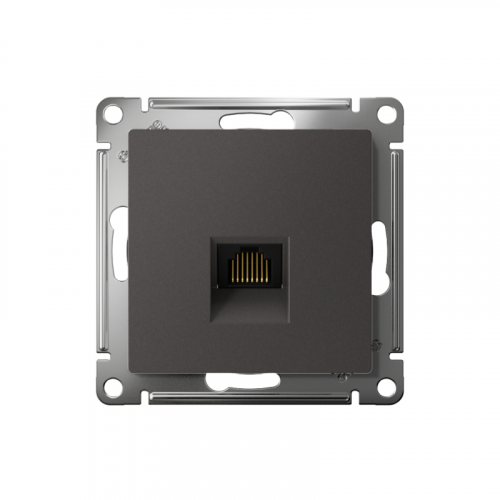 ATN001483 Розетка компьютерная AtlasDesign RJ45 кат.5E механизм базальт SE  фото 2