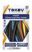 TKE-THK-12-0.1-7С Набор трубок термоусадочных 12/6 100мм 21шт (7 цветов по 3шт) TOKOV ELECTRIC 