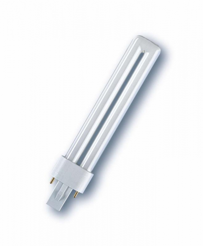 4099854123542 Лампа люминесцентная компактная DULUX S 9Вт/840 G23 OSRAM 