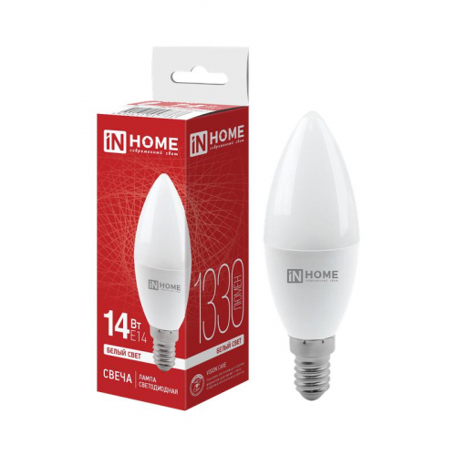 4690612047768 Лампа светодиодная LED-СВЕЧА-VC 14Вт E14 4000К 1330лм IN HOME 