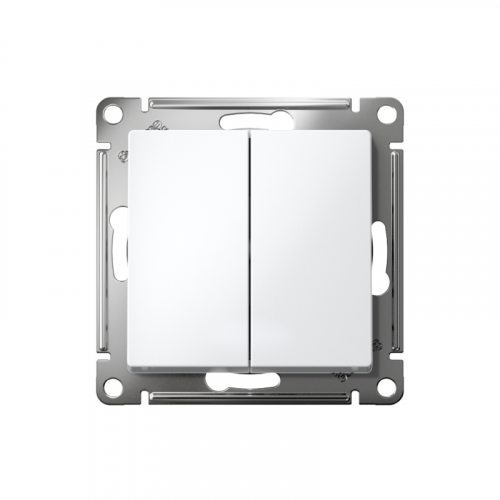 ATN000173 Переключатель перекрестный 2-кл. AtlasDesign 2хсх.7 10АХ механизм бел. SE  фото 2