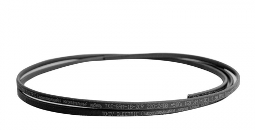 TKE-SRM-16-2CR Кабель нагревательный саморег. 16Вт/м с экраном термопласт UV (250м) TOKOV ELECTRIC 