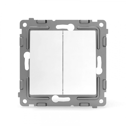 TKE-PX-V2-C01 Выключатель 2-кл. СП Pixel 10А IP20 механизм бел. TOKOV ELECTRIC  фото 2