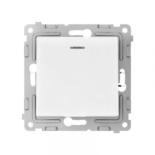 TKE-PX-V1I-C01 Выключатель 1-кл. СП Pixel 10А IP20 с индикатором механизм бел. TOKOV ELECTRIC  фото 2