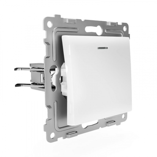TKE-PX-V1I-C01 Выключатель 1-кл. СП Pixel 10А IP20 с индикатором механизм бел. TOKOV ELECTRIC  фото 3