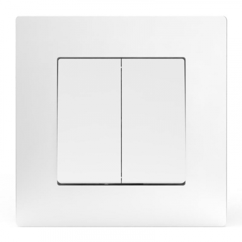 TKE-PX-V2F-C01 Выключатель 2-кл. СП Pixel 10А IP20 в сборе бел. TOKOV ELECTRIC  фото 2