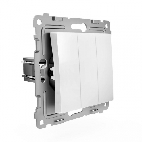 TKE-PX-V3-C01 Выключатель 3-кл. СП Pixel 10А IP20 механизм бел. TOKOV ELECTRIC  фото 3