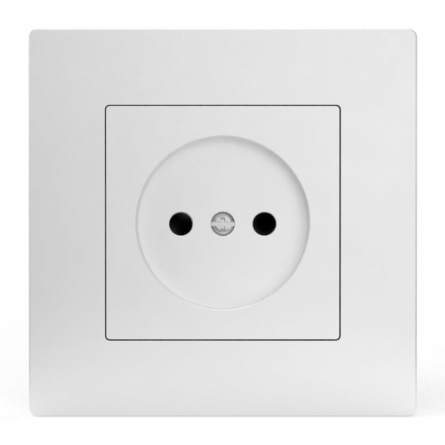 TKE-PX-R1F-C01 Розетка 1-м СП Pixel 16А IP20 без заземл. в сборе бел. TOKOV ELECTRIC  фото 2