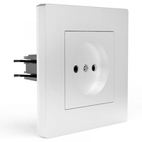 TKE-PX-R1F-C01 Розетка 1-м СП Pixel 16А IP20 без заземл. в сборе бел. TOKOV ELECTRIC  фото 3