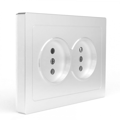 TKE-PX-R2F-C01 Розетка 2-м СП Pixel 16А IP20 без заземл. в сборе бел. TOKOV ELECTRIC  фото 3