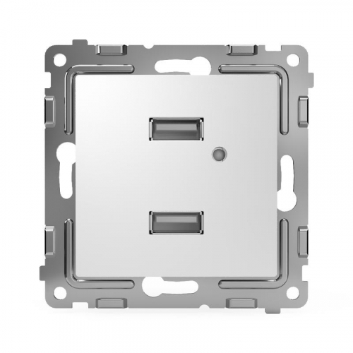 TKE-PX-2USB-C01 Розетка 2-м USB СП Pixel тип A+A 5В 1х2.1А 2х1.05А механизм бел. TOKOV ELECTRIC  фото 2