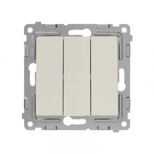 TKE-PX-V3-C02 Выключатель 3-кл. СП Pixel 10А IP20 механизм беж. TOKOV ELECTRIC  фото 2