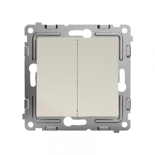 TKE-PX-P2-C02 Переключатель проходной 2-кл. СП Pixel 10А IP20 механизм беж. TOKOV ELECTRIC  фото 2