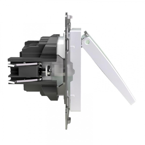 TKE-PX-R1ZSW1-C04 Розетка 1-м СП Pixel 16А IP20 с заземл. защ. шторки с крышкой механизм перламутр. TOKOV ELECTRIC  фото 4