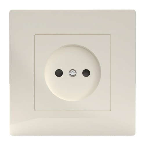 TKE-PX-R1F-C02 Розетка 1-м СП Pixel 16А IP20 без заземл. в сборе беж. TOKOV ELECTRIC  фото 2