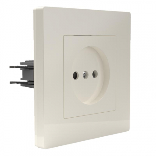 TKE-PX-R1F-C02 Розетка 1-м СП Pixel 16А IP20 без заземл. в сборе беж. TOKOV ELECTRIC  фото 3