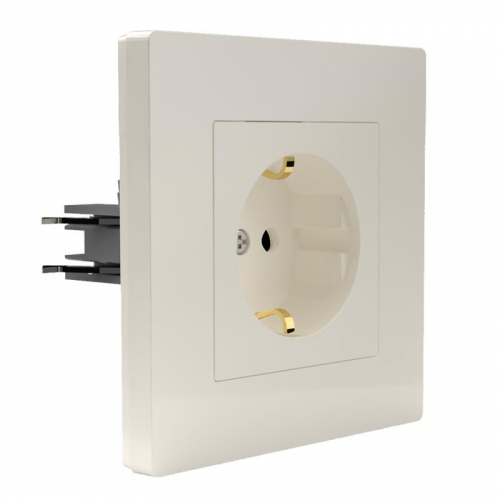 TKE-PX-R1FZSF-C02 Розетка 1-м СП Pixel 16А IP20 с заземл. защ. шторки в сборе беж. TOKOV ELECTRIC  фото 3