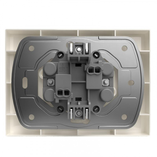 TKE-PX-R2F-C02 Розетка 2-м СП Pixel 16А IP20 без заземл. в сборе беж. TOKOV ELECTRIC  фото 5