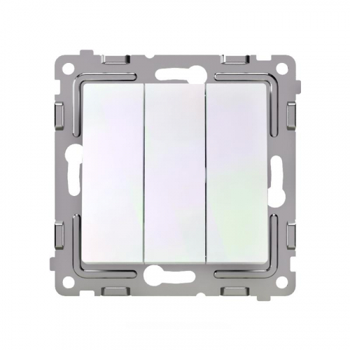 TKE-PX-V3-C04 Выключатель 3-кл. СП Pixel 10А IP20 механизм перламутр. TOKOV ELECTRIC  фото 2