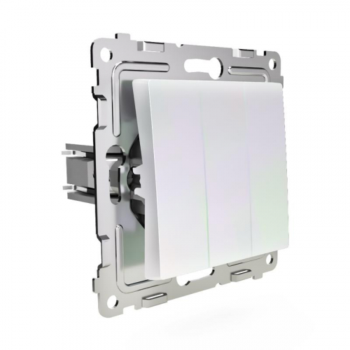TKE-PX-V3-C04 Выключатель 3-кл. СП Pixel 10А IP20 механизм перламутр. TOKOV ELECTRIC  фото 3