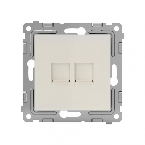TKE-PX-RC2-C02 Розетка компьютерная 2-м СП Pixel RJ45 кат.5E механизм беж. TOKOV ELECTRIC  фото 2