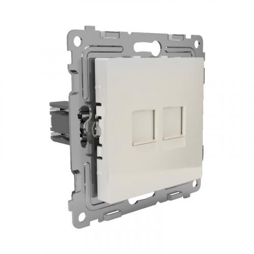 TKE-PX-RC2-C02 Розетка компьютерная 2-м СП Pixel RJ45 кат.5E механизм беж. TOKOV ELECTRIC  фото 3