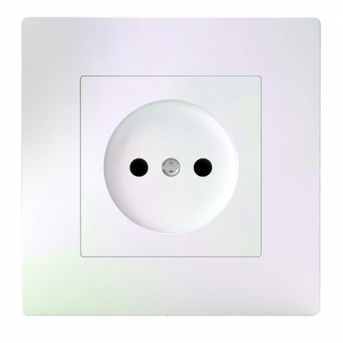 TKE-PX-R1F-C04 Розетка 1-м СП Pixel 16А IP20 без заземл. в сборе перламутр. TOKOV ELECTRIC  фото 2