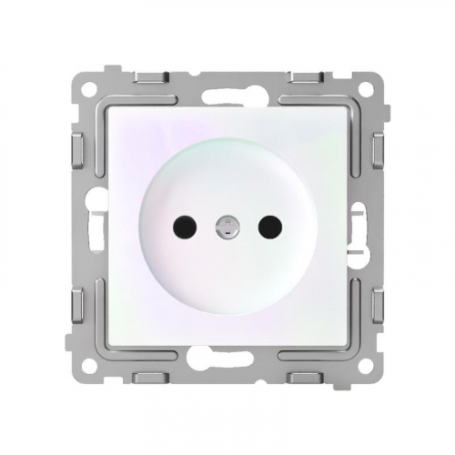 TKE-PX-R1-C04 Розетка 1-м СП Pixel 16А IP20 без заземл. механизм перламутр. TOKOV ELECTRIC  фото 2