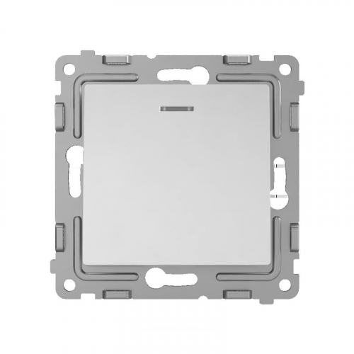 TKE-PX-V1I-C03 Выключатель 1-кл. СП Pixel 10А IP20 с индикатором механизм алюм. TOKOV ELECTRIC  фото 2