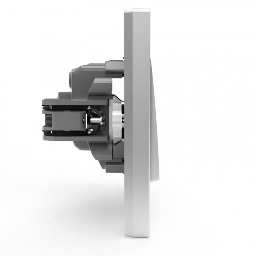 TKE-PX-V2F-C03 Выключатель 2-кл. СП Pixel 10А IP20 в сборе алюм. TOKOV ELECTRIC  фото 4