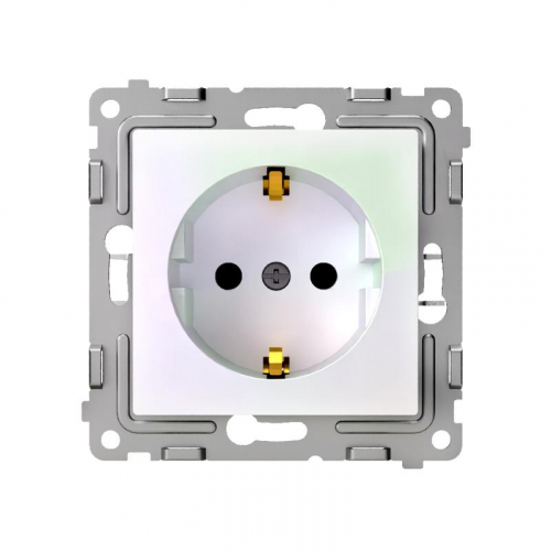 TKE-PX-R1Z-C04 Розетка 1-м СП Pixel 16А IP20 с заземл. механизм перламутр. TOKOV ELECTRIC  фото 2