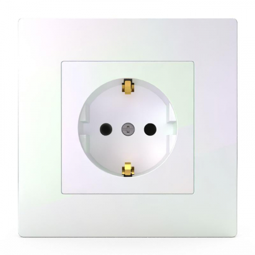 TKE-PX-R1FZSF-C04 Розетка 1-м СП Pixel 16А IP20 с заземл. защ. шторки в сборе перламутр. TOKOV ELECTRIC  фото 2