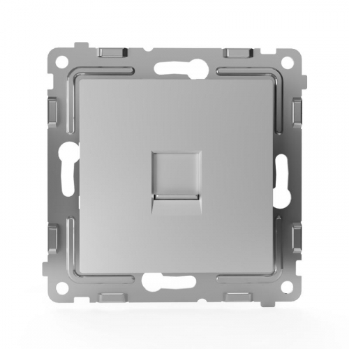 TKE-PX-RT1-C03 Розетка телефонная 1-м СП Pixel RJ11 механизм алюм. TOKOV ELECTRIC  фото 2