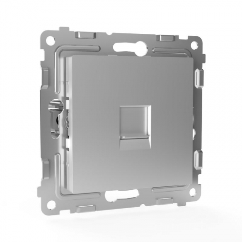 TKE-PX-RT1-C03 Розетка телефонная 1-м СП Pixel RJ11 механизм алюм. TOKOV ELECTRIC  фото 3