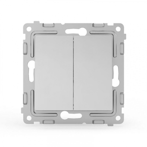 TKE-PX-P2-C03 Переключатель проходной 2-кл. СП Pixel 10А IP20 механизм алюм. TOKOV ELECTRIC  фото 2