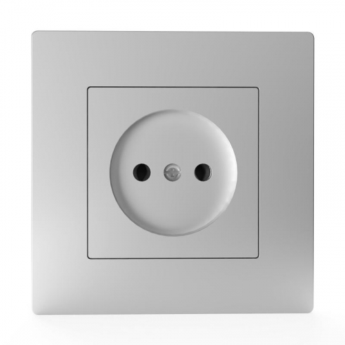 TKE-PX-R1F-C03 Розетка 1-м СП Pixel 16А IP20 без заземл. в сборе алюм. TOKOV ELECTRIC  фото 2