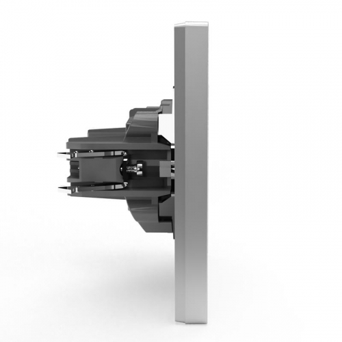 TKE-PX-R1F-C03 Розетка 1-м СП Pixel 16А IP20 без заземл. в сборе алюм. TOKOV ELECTRIC  фото 4