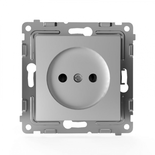 TKE-PX-R1-C03 Розетка 1-м СП Pixel 16А IP20 без заземл. механизм алюм. TOKOV ELECTRIC  фото 2