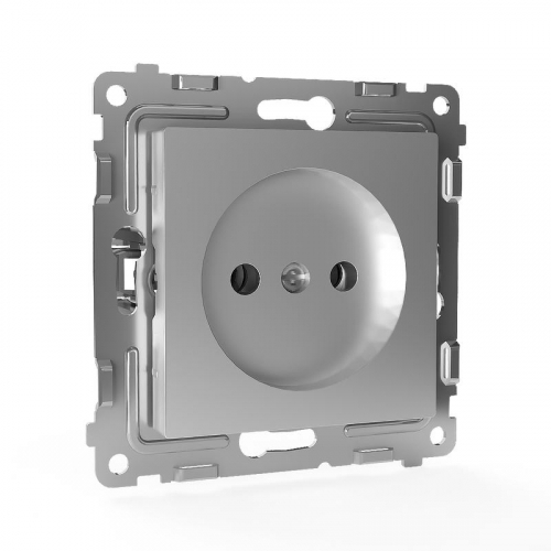 TKE-PX-R1-C03 Розетка 1-м СП Pixel 16А IP20 без заземл. механизм алюм. TOKOV ELECTRIC  фото 3