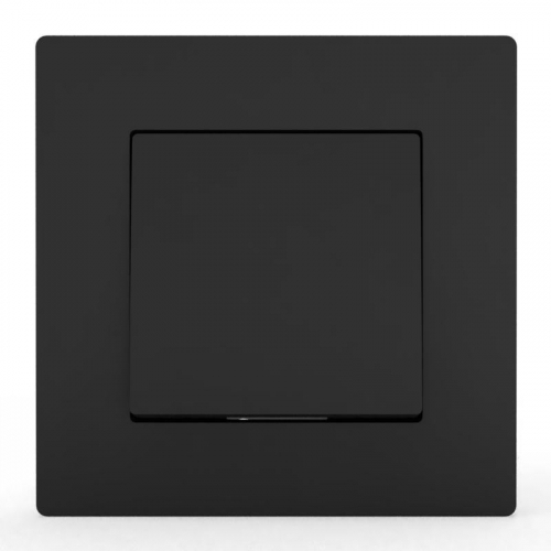 TKE-PX-V1F-C14 Выключатель 1-кл. СП Pixel 10А IP20 в сборе карбон TOKOV ELECTRIC  фото 2