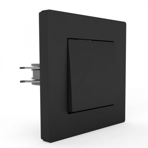 TKE-PX-V1F-C14 Выключатель 1-кл. СП Pixel 10А IP20 в сборе карбон TOKOV ELECTRIC  фото 3
