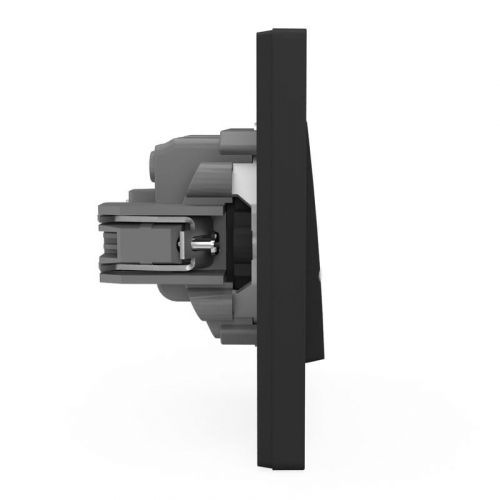 TKE-PX-V2F-C14 Выключатель 2-кл. СП Pixel 10А IP20 в сборе карбон TOKOV ELECTRIC  фото 4