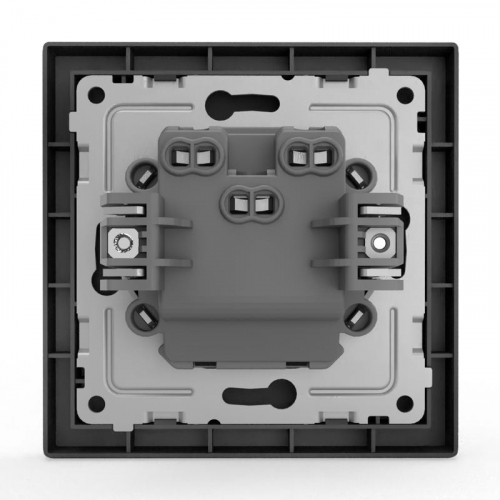 TKE-PX-V2F-C14 Выключатель 2-кл. СП Pixel 10А IP20 в сборе карбон TOKOV ELECTRIC  фото 5